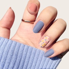 24шт накладные ногти и 1ш двухсторонняя лента Shein