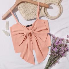 Короткий топ с бантом Shein