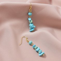 Серьги-подвески с бирюзой Shein