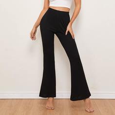 Расклешенные вязаные брюки Shein