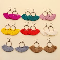 8 пар серьги-подвескси Shein