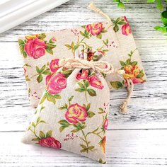 10шт сумка для хранения на кулиске с принтом цветка Shein
