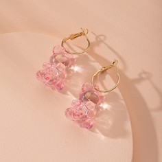Прозрачные серьги-подвески в форме медведя Shein