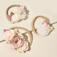 3шт детская повязка на голову с декором цветка Shein