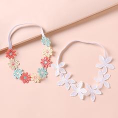 Детская повязка для волос с цветком 2шт Shein