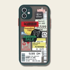 1шт чехол для iPhone с принтом Shein