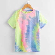 Разноцветная футболка для мальчиков Shein