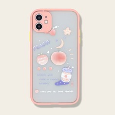 1шт чехол для iPhone с мультипликационным принтом Shein