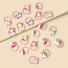 20шт резинка для волос с декором единорога для девочек Shein