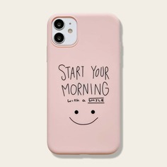 1шт чехол для iPhone с принтом Shein