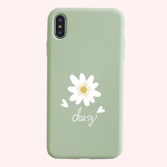 1шт чехол для iPhone с принтом маргаритки Shein
