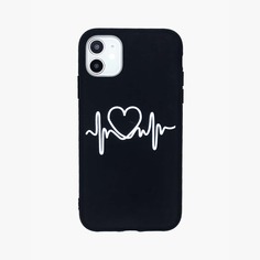 Чехол для iPhone с принтом "сердце" 1шт Shein