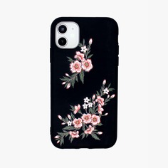 Чехол для iPhone с цветочным принтом 1шт Shein