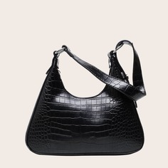 Рельефная сумка через плечо Shein