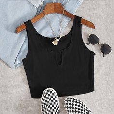 Однотонный топ Shein