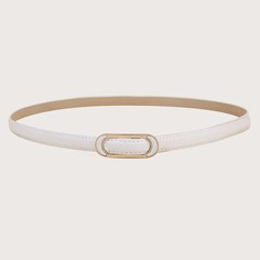 Тонкий ремень с геометрической пряжкой Shein