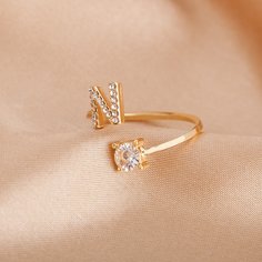 Кольцо со стразами Shein