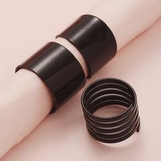 Однотонное кольцо 3шт Shein