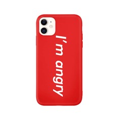 1шт чехол для iPhone с текстовым принтом Shein