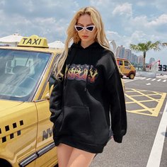 Черный на кулиске Текст Повседневный Свитшоты Shein