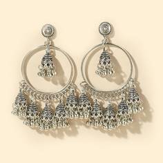 Серьги Jhumka с бахромой Shein