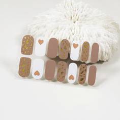 Наклейка для ногтей с рисунком "сердце" 1 лист Shein