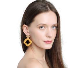 Геометрические серьги с бисерами Shein