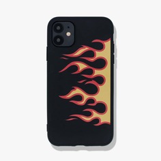 1шт чехол для iPhone с принтом пламени Shein