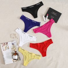 Чистый Текст Бесшовные трусы Shein