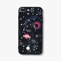 1шт чехол для iPhone с принтом планеты Shein