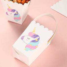 Коробка для закусок с принтом единорога 5шт Shein