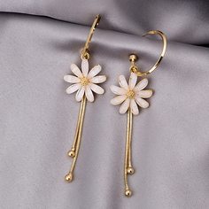 Серьги-подвески с цветком Shein