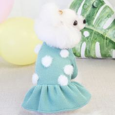1шт платье с помпоном для собак Shein