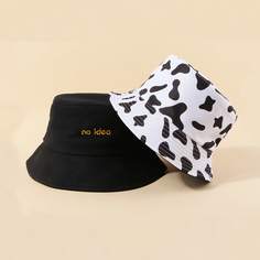 2шт мужская шляпа с коровьим узором Shein