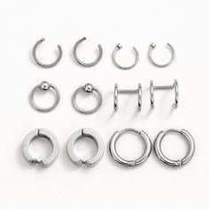 6 пар серьги из нержавеющей стали Shein