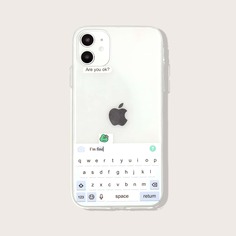 Чехол для iPhone с мультипликационным принтом Shein