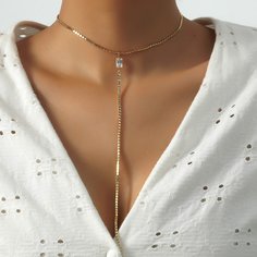 Ожерелье с драгоценным камнем Shein