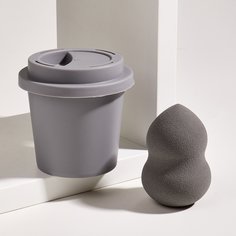 1шт Губка для макияжа в форме тыквы с ящиком для хранения 1шт Shein