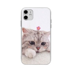 Чехол для iPhone с принтом кошки Shein