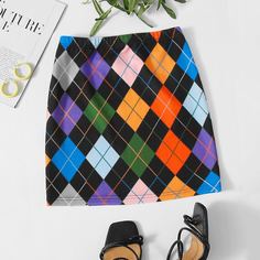 Юбка с принтом Shein