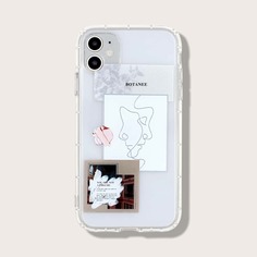 Чехол для iPhone с абстрактным принтом 1шт Shein