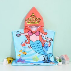 Детское банное полотенце с мультипликационным рисунком Shein