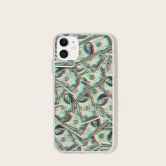 Чехол для iPhone с рисунком доллара 1шт Shein