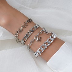 Металлический браслет с бабочкой 4шт Shein