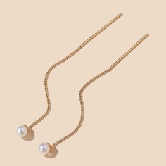 Серьги-подвески с искусственным жемчугом Shein