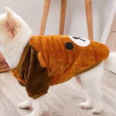 Собачий теплый топ с мультипликационным рисунком 1шт Shein