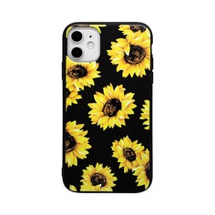 Чехол для iPhone с принтом подсолнуха Shein