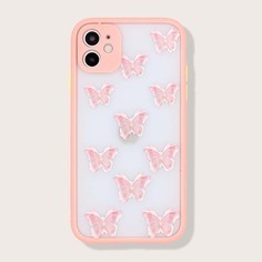 Чехол для iPhone с принтом бабочки 1шт Shein
