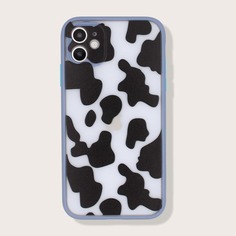 Чехол для iPhone с коровьим принтом 1шт Shein