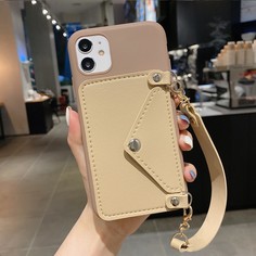 1шт Чехол для телефона с цепочкой и держателем для карт Shein